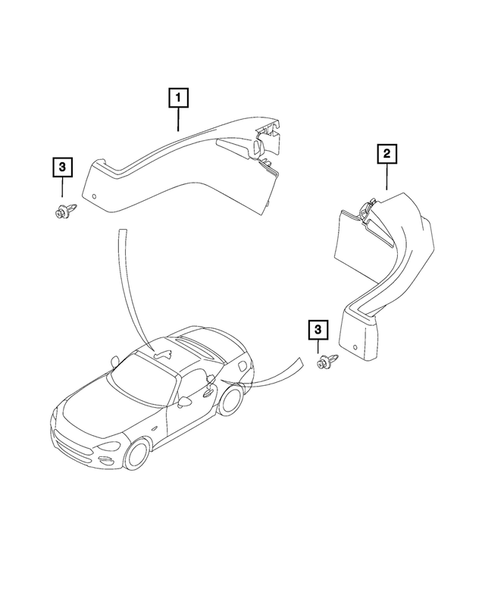Panels-Moldings-Scuff Plates, Pillar, Cowl, 1/4 Panel Trim and Cargo Covers for 2017 Fiat 124 Spider #1
