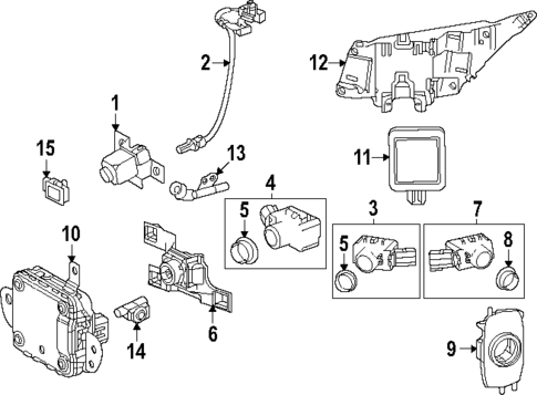 Electrical Components for 2025 Lexus RX350h #1