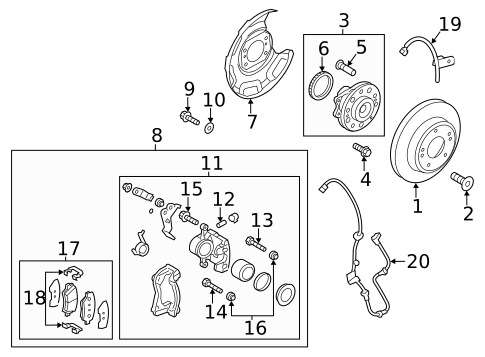 Rear Brakes for 2016 Hyundai Veloster #0