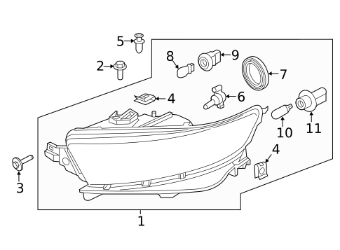Bulbs - Chassis for 2015 Ford Special Service Police Sedan #5