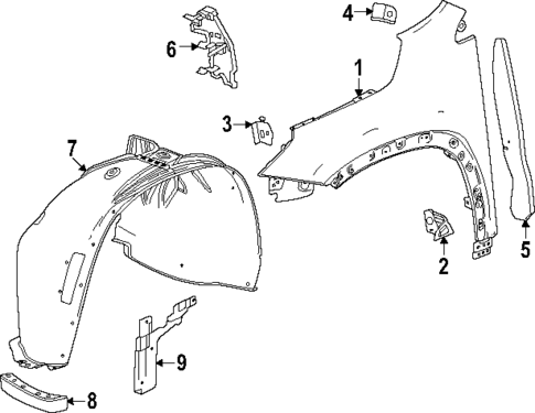 Fender & Components for 2025 Buick Enclave #0