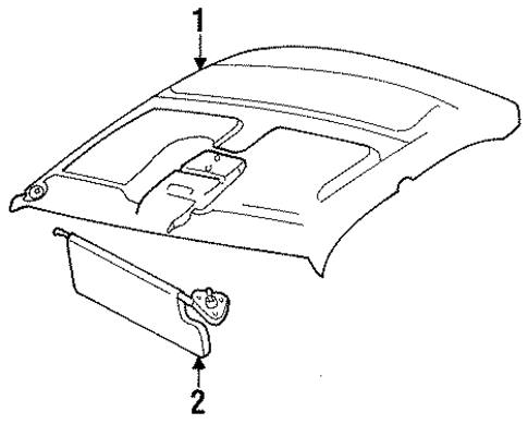 Interior Trim - Roof for 1994 Chrysler Concorde #0