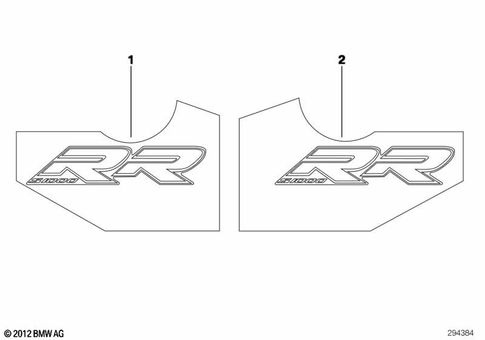 Stickers, Labels, Adhesive Film Strips for 2011 BMW-Motorrad S 1000 RR #0