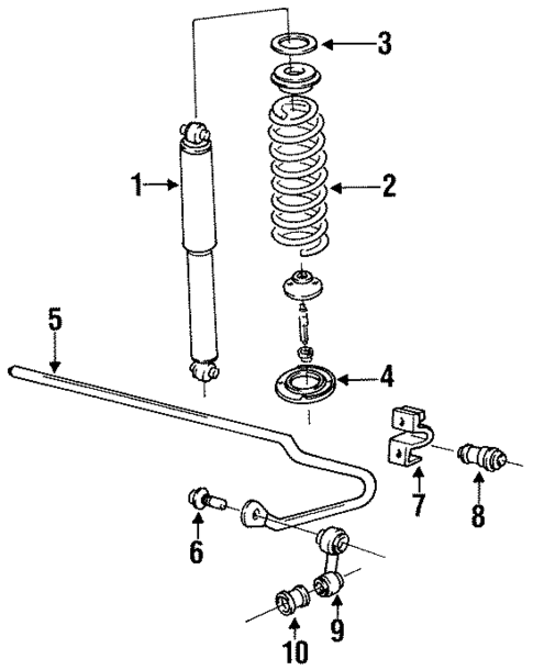 Shocks & Components for 1992 Volvo 960 #1