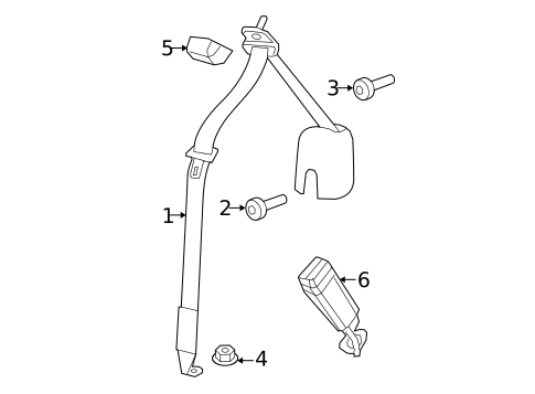 Rear Seat Belts for 2018 Jeep Wrangler #1