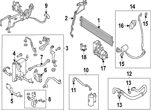 Condenser, Compressor & Lines for 2025 Genesis GV60 #1