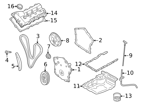 Engine Parts for 2003 Chrysler Sebring #2