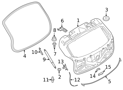 Liftgate for 2021 BMW X2 #1
