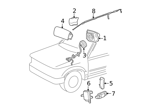 Air Bag Components for 2005 Mazda Tribute #0