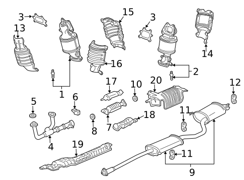 Exhaust Manifold for 2008 Honda Ridgeline #0
