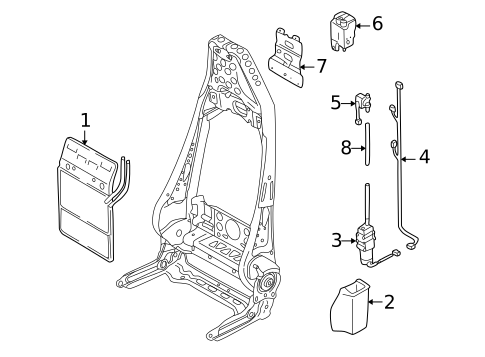Front Seat Components for 2003 Porsche 911 #2