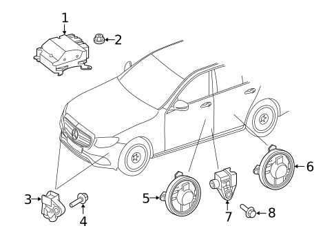 Air Bag Components for 2022 Mercedes-Benz CLS 450 #2