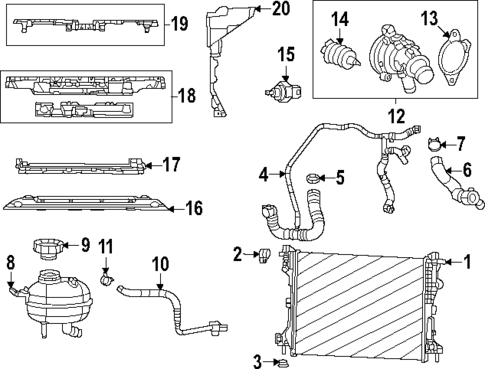 Radiator & Components for 2025 Jeep Compass #0