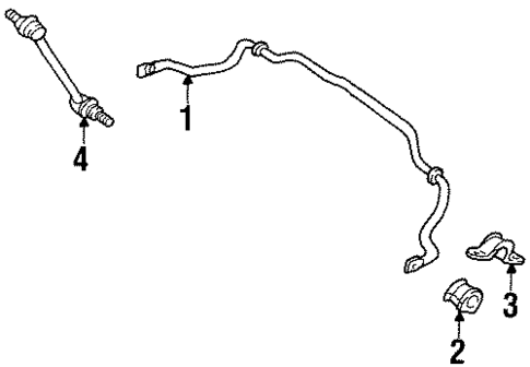 Stabilizer Bar & Components for 2002 Mercury Cougar #0