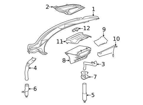 Cowl for 2018 Mercedes-Benz AMG GT #1