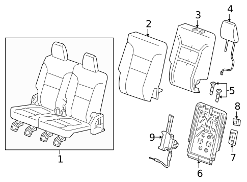 Third Row Seats for 2023 GMC Acadia #1