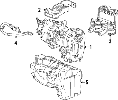Condenser, Compressor & Lines for 2024 Chevrolet Blazer EV #3