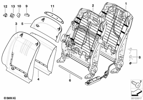 Front Seat for 2005 BMW 750i #4