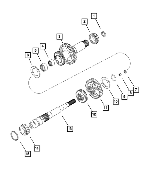 Gear Train for 2016 Fiat 500L #2