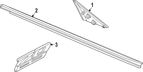 Exterior Trim - Door for 2021 Chevrolet Corvette #0