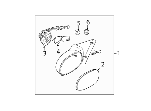 Outside Mirrors for 2000 Saturn LS2 #1