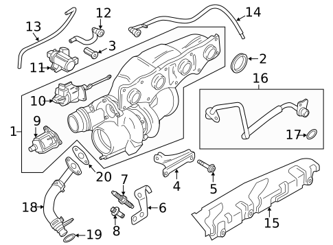 Turbocharger & Components for 2016 BMW X3 #0