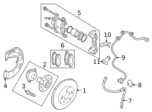 Brake Components for 2002 Mitsubishi Galant #0