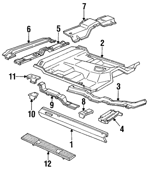 Floor & Rocker for 1997 Mazda B4000 #0