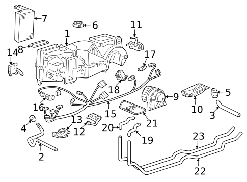 Evaporator & Heater Components for 2012 Porsche Cayman #2