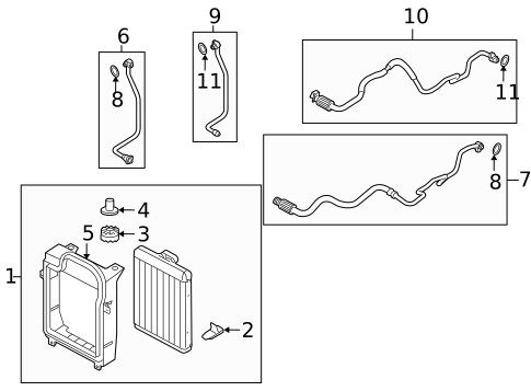 Oil Cooler for 2011 BMW X6 #1