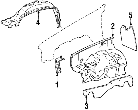 Inner Components for 1988 Toyota 4Runner #1