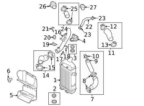 Intercooler for 2016 Kia Sorento #0