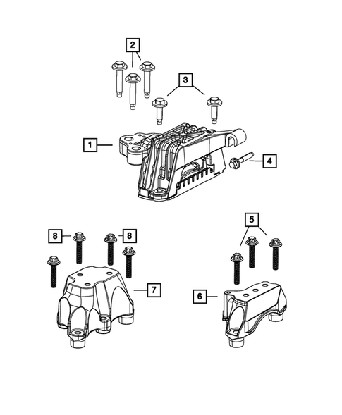 Engine Mounting for 2016 Dodge Dart #2