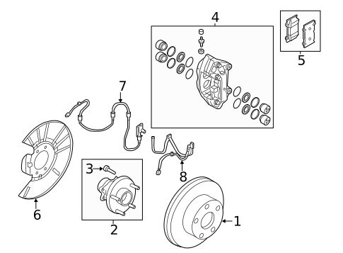 Brake Components for 2015 INFINITI Q70 #1