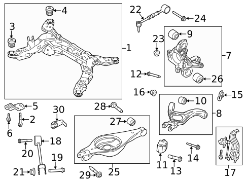 Rear Suspension for 2016 Lincoln MKS #2