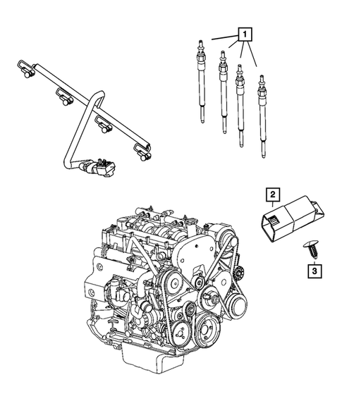Ignition - Spark Plugs, Cables, Coils, and Glow Plugs for 2018 Jeep Wrangler #1