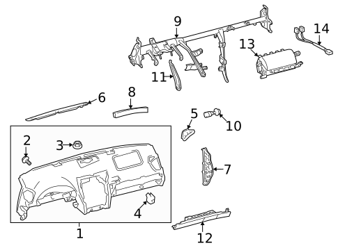 Instrument Panel for 2012 Lexus IS350 #0