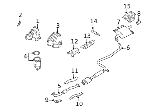 Exhaust Components for 1999 Nissan Altima #0