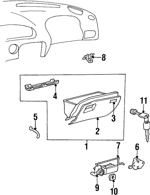Instrument Panel for 1998 Hyundai Sonata #2