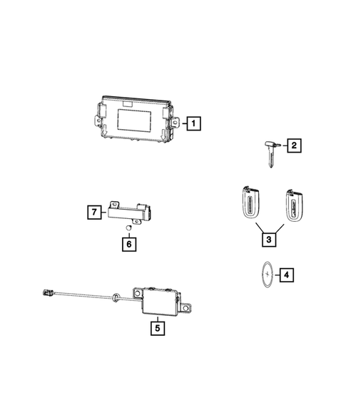 Keys, Modules and Engine Controllers for 2015 Dodge Challenger #0