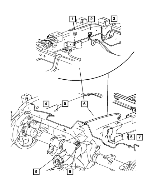 Brake Lines and Hoses for 2006 Dodge Dakota #2