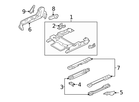 Tracks & Components for 2011 Mercury Milan #1