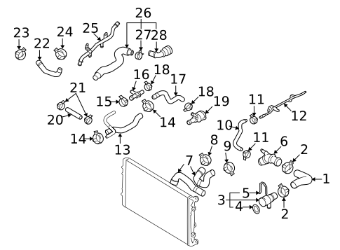 Hoses & Lines for 2015 Volkswagen CC #1