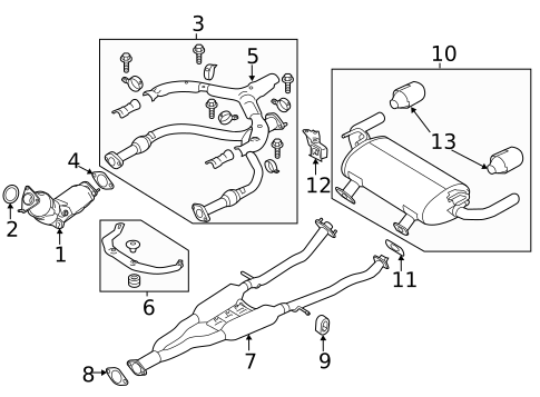 Exhaust Components for 2015 INFINITI Q50 #0