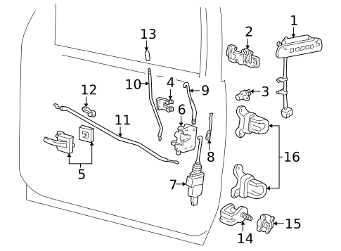 Keyless Entry Components for 2001 Ford Explorer Sport #0