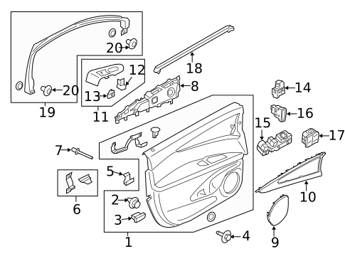 Switches, Solenoids & Actuators for 2020 Lincoln Nautilus #1