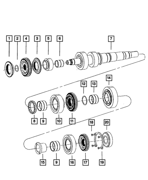 Gear Train for 2008 Dodge Dakota #0