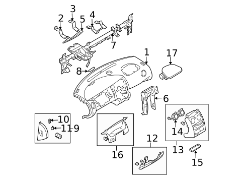 Air Bag Components for 2005 Dodge Stratus #2