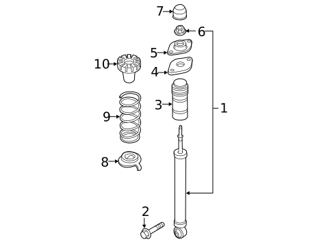 Shocks & Components for 2016 INFINITI QX50 #0