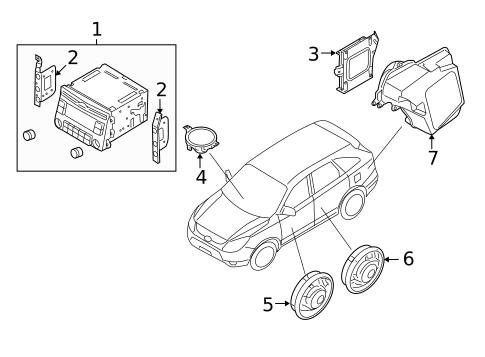 Sound System for 2009 Hyundai Veracruz #0